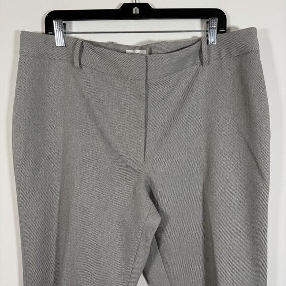 Calvin Klein Slim Fit Gray Dress Pants Slacks Trousers Size 16 Textured Stretch - Picture 2 of 8